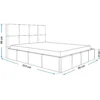 Łóżko tapicerowane 90x200 z pojemnikiem COMFY czarny welur Łóżko tapicerowane 90x200 z pojemnikiem COMFY czarny welur