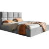 Duże łóżko tapicerowane 180x200 szare z pojemnikiem COMFY Duże łóżko tapicerowane 180x200 szare z pojemnikiem COMFY