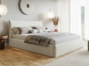 Duże łóżko tapicerowane do sypialni 200x200 cm z pojemnikiem MODERN Duże łóżko tapicerowane do sypialni 200x200 cm z pojemnikiem MODERN