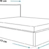 Beżowe łóżko tapicerowane z pojemnikiem 90x200 cm jednoosobowe MODERN welur Beżowe łóżko tapicerowane z pojemnikiem 90x200 cm jednoosobowe MODERN welur
