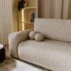 Rozkładana beżowa rogówka z funkcją spania FILO boucle Rozkładana beżowa rogówka z funkcją spania FILO boucle