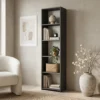 Antracytowy regał na książki 40 cm do salonu EVO Antracytowy regał na książki 40 cm do salonu EVO