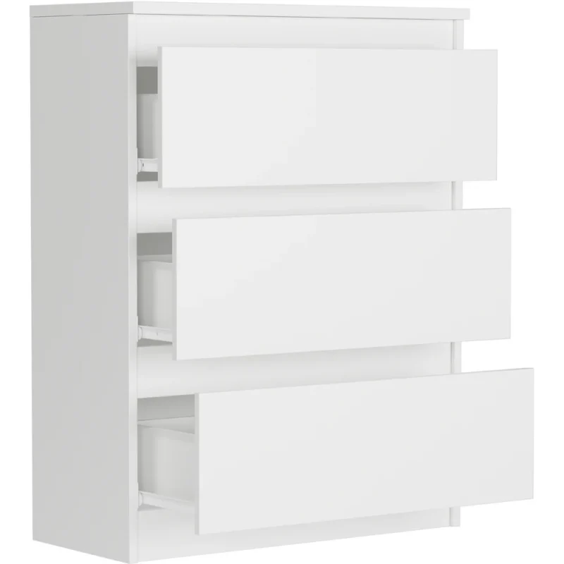 Biała komoda z szufladami 70 cm do salonu EVO Biała komoda z szufladami 70 cm do salonu EVO