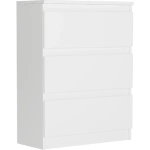 Biała komoda z szufladami 70 cm do salonu Evo
