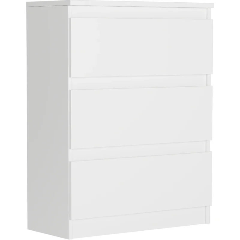 Biała komoda z szufladami 70 cm do salonu EVO Biała komoda z szufladami 70 cm do salonu EVO