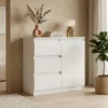 Biała komoda z szufladami 80 cm do salonu EVO Biała komoda z szufladami 80 cm do salonu EVO