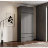 Dwudrzwiowa szafa uchylna 90 cm z szufladami i półkami EVO Dwudrzwiowa szafa uchylna 90 cm z szufladami i półkami EVO