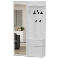 Antracytowa komoda 120 cm z szufladami i drzwiami EVO Antracytowa komoda 120 cm z szufladami i drzwiami EVO