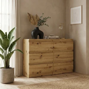 Komoda 120 cm z szufladami do nowoczesnego salonu EVO Komoda 120 cm z szufladami do nowoczesnego salonu EVO