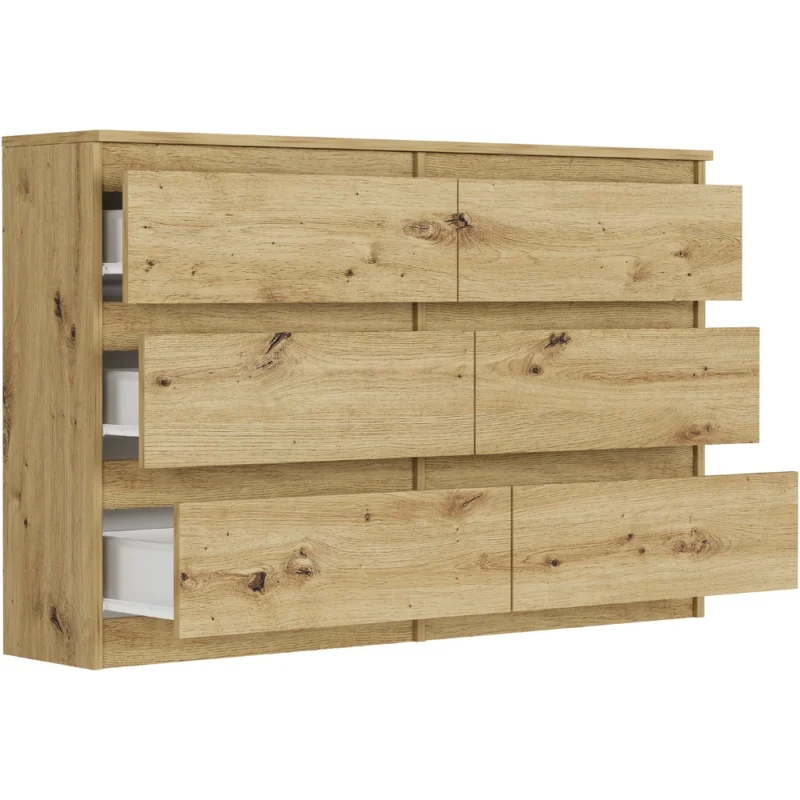 Komoda 120 cm z szufladami do nowoczesnego salonu EVO Komoda 120 cm z szufladami do nowoczesnego salonu EVO
