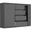 Komoda 140 cm dwudrzwiowa z szufladami EVO antracyt Komoda 140 cm dwudrzwiowa z szufladami EVO antracyt