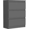 Komoda z szufladami 70 cm do salonu EVO antracyt Komoda z szufladami 70 cm do salonu EVO antracyt