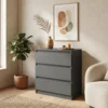 Komoda z szufladami 70 cm do salonu EVO antracyt Komoda z szufladami 70 cm do salonu EVO antracyt