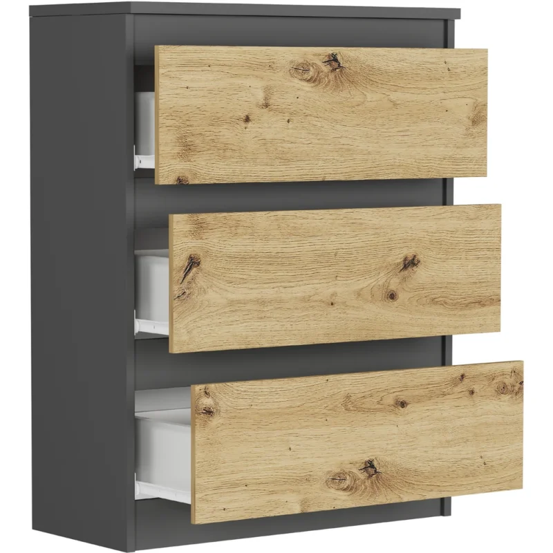 Loftowa komoda z szufladami 70 cm do salonu EVO Loftowa komoda z szufladami 70 cm do salonu EVO