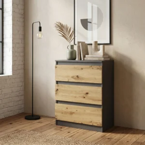 Loftowa komoda z szufladami 70 cm do salonu EVO Loftowa komoda z szufladami 70 cm do salonu EVO