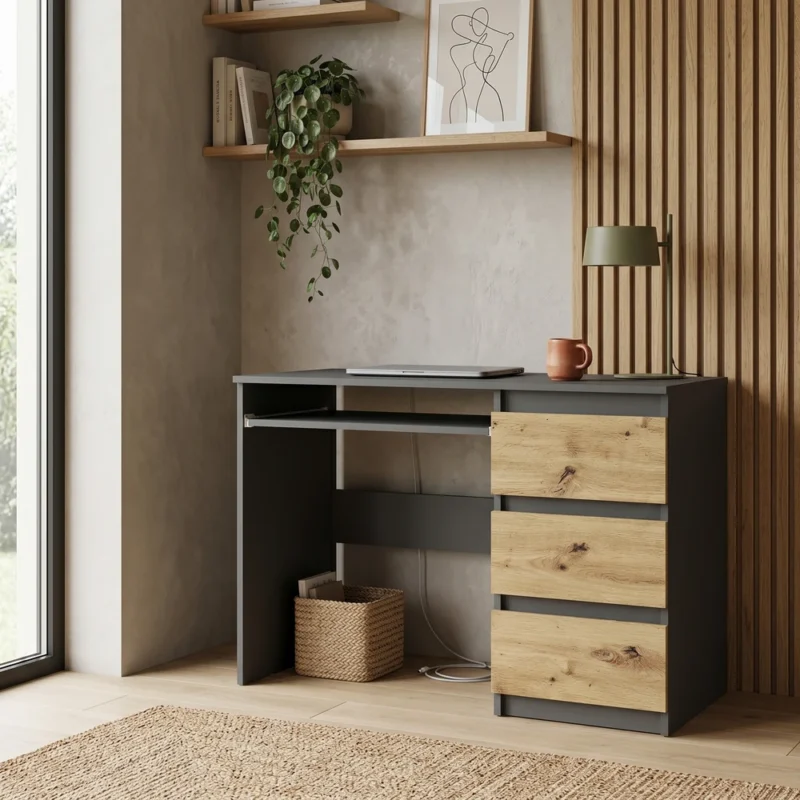 Loftowe biurko z szufladami 96 cm EVO Loftowe biurko z szufladami 96 cm EVO