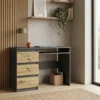 Loftowe biurko z szufladami 96 cm EVO dąb artisan Loftowe biurko z szufladami 96 cm EVO dąb artisan