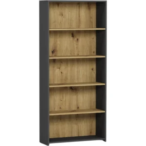 Loftowy regał na książki 80 cm do salonu EVO Loftowy regał na książki 80 cm do salonu EVO