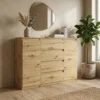 Nowoczesna dwudrzwiowa komoda 140 cm z szufladami EVO dąb artisan Nowoczesna dwudrzwiowa komoda 140 cm z szufladami EVO dąb artisan