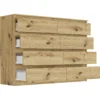 Nowoczesna komoda 140 cm z szufladami EVO dąb artisan Nowoczesna komoda 140 cm z szufladami EVO dąb artisan