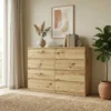 Nowoczesna komoda 140 cm z szufladami EVO dąb artisan Nowoczesna komoda 140 cm z szufladami EVO dąb artisan