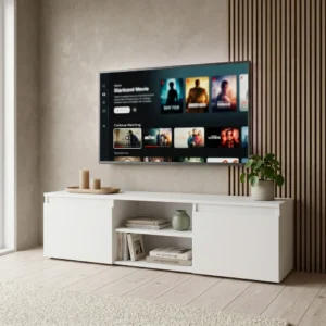 Szafka RTV stojąca 120 cm pod telewizor EVO biała Szafka RTV stojąca 120 cm pod telewizor EVO biała
