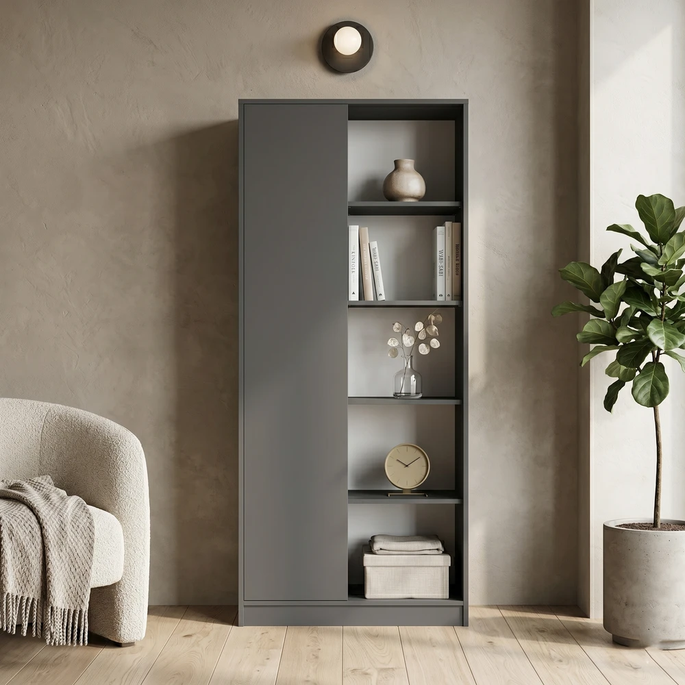 Nowoczesny regał na książki 80 cm do salonu EVO Nowoczesny regał na książki 80 cm do salonu EVO