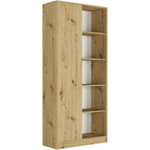 Regał 80 cm z drzwiami do nowoczesnego salonu Evo