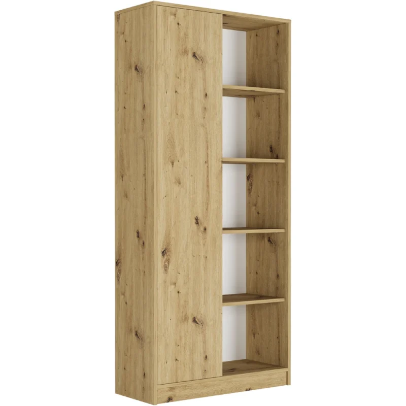Regał 80 cm z drzwiami do nowoczesnego salonu EVO Regał 80 cm z drzwiami do nowoczesnego salonu EVO