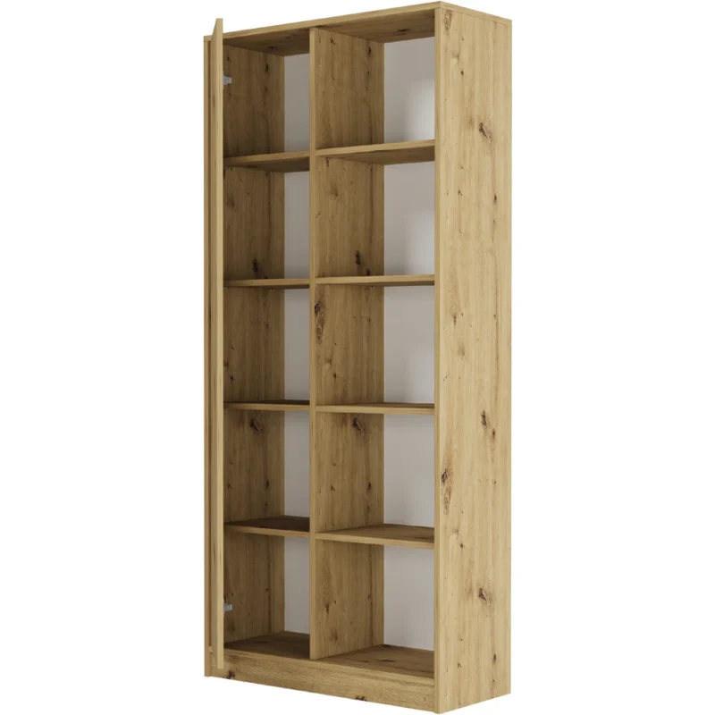 Regał 80 cm z drzwiami do nowoczesnego salonu EVO Regał 80 cm z drzwiami do nowoczesnego salonu EVO
