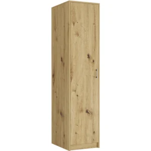 Szafa uchylna 42 cm z półkami i drążkiem Evo dąb artisan