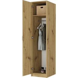 Szafa uchylna 42 cm z półkami i drążkiem EVO dąb artisan Szafa uchylna 42 cm z półkami i drążkiem EVO dąb artisan