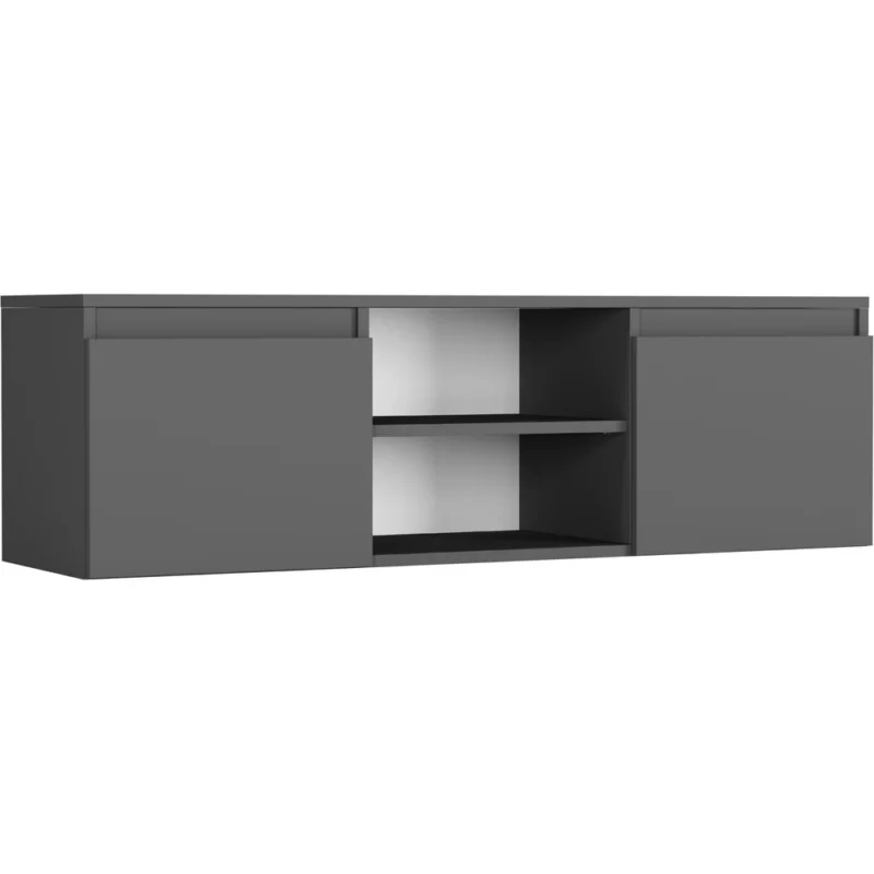 Szafka RTV stojąca 120 cm pod telewizor EVO antracytowa Szafka RTV stojąca 120 cm pod telewizor EVO antracytowa