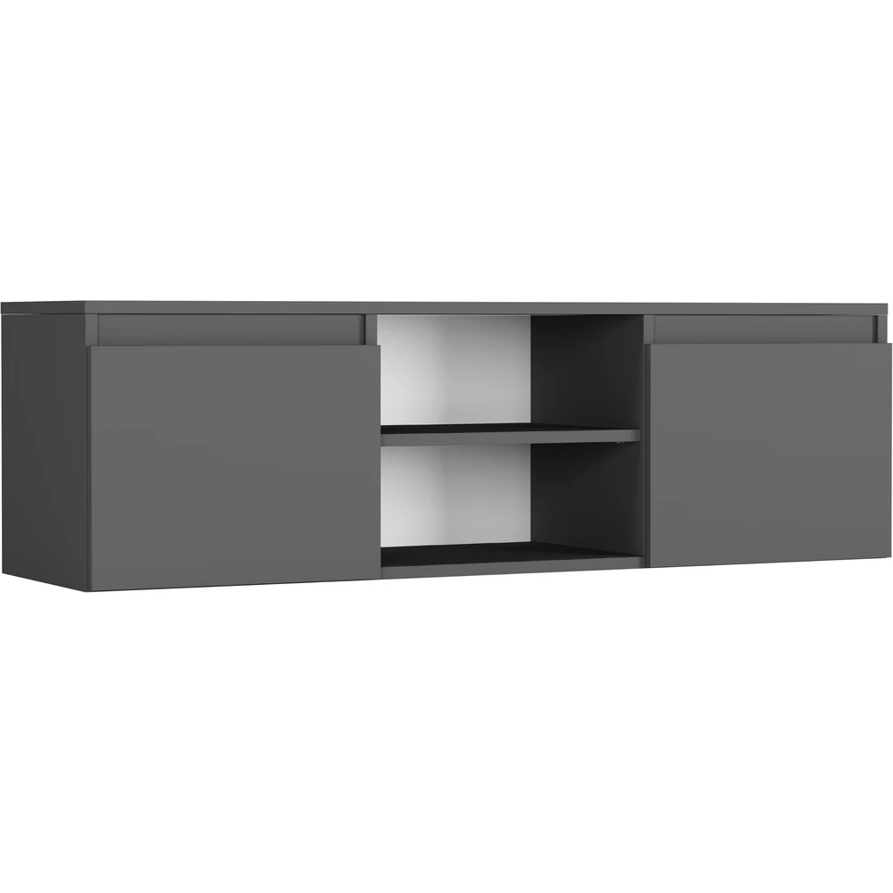 Nowoczesna szafka RTV stojąca 120 cm pod telewizor EVO dąb artisan Szafka RTV stojąca 120 cm pod telewizor EVO antracytowa