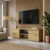 Nowoczesna szafka RTV stojąca 120 cm pod telewizor EVO dąb artisan Nowoczesna szafka RTV stojąca 120 cm pod telewizor EVO dąb artisan