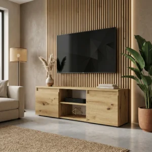 Nowoczesna szafka RTV stojąca 120 cm pod telewizor EVO dąb artisan Nowoczesna szafka RTV stojąca 120 cm pod telewizor EVO dąb artisan