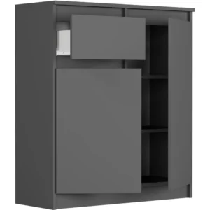 Wysoka komoda 80 cm z szufladami i drzwiami EVO Wysoka komoda 80 cm z szufladami i drzwiami EVO