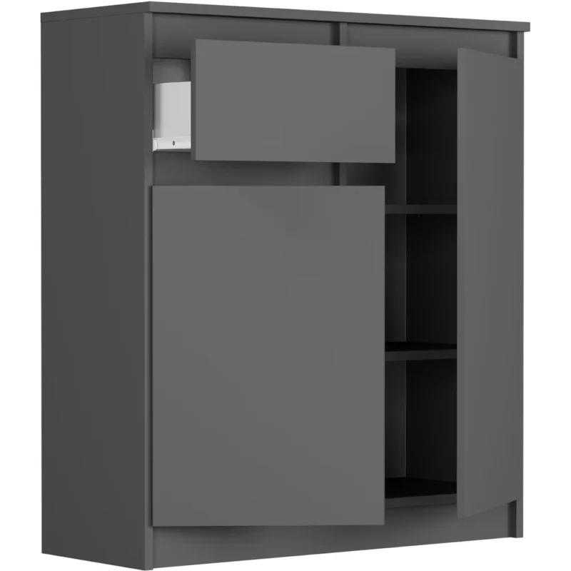 Wysoka komoda 80 cm z szufladami i drzwiami EVO Wysoka komoda 80 cm z szufladami i drzwiami EVO