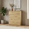 Wysoka komoda z szufladami 80 cm i półkami EVO dąb artisan Wysoka komoda z szufladami 80 cm i półkami EVO dąb artisan