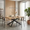 Industrialny stół rozkładany 160-240x90 cm na metalowych nóżkach FIX dąb naturalny Industrialny stół rozkładany 160-240x90 cm na metalowych nóżkach FIX dąb naturalny