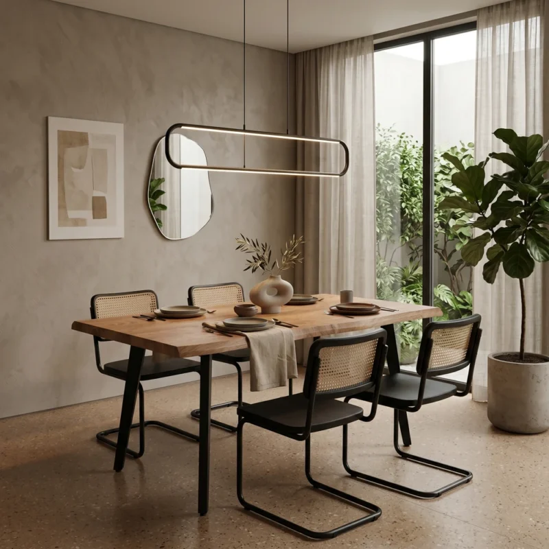 Stół rozkładany 160-200x90 cm z blatem fornirowanym FOREST na metalowych nogach Stół rozkładany 160-200x90 cm z blatem fornirowanym FOREST na metalowych nogach