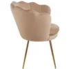 Fotel muszelka do salonu welurowy SHELL glamour Fotel muszelka do salonu welurowy SHELL glamour