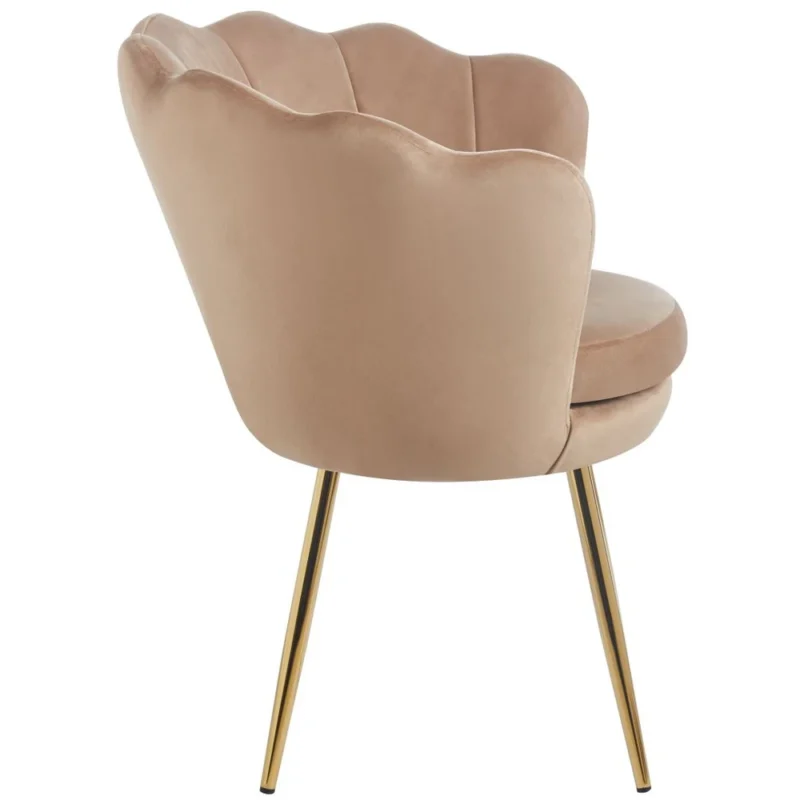Fotel muszelka do salonu welurowy SHELL glamour Fotel muszelka do salonu welurowy SHELL glamour
