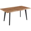 Stół rozkładany 160-200x90 cm z blatem fornirowanym FOREST na metalowych nogach Stół rozkładany 160-200x90 cm z blatem fornirowanym FOREST na metalowych nogach