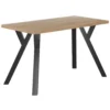 Stół 128x67 cm na metalowych nóżkach w kształcie Y RAW dąb craft złoty Stół 128x67 cm na metalowych nóżkach w kształcie Y RAW dąb craft złoty