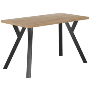 Stół 128x67 cm na metalowych nóżkach w kształcie Y RAW dąb craft złoty Stół 128x67 cm na metalowych nóżkach w kształcie Y RAW dąb craft złoty
