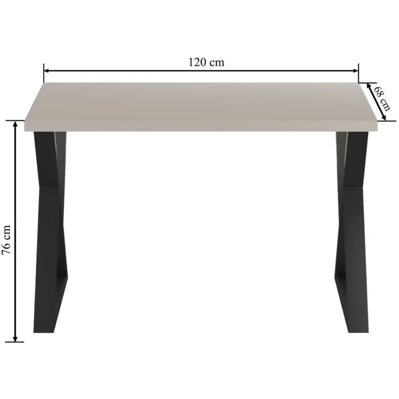 Stół 128x67 cm na metalowych nóżkach RAW dąb craft złoty Stół 128x67 cm na metalowych nóżkach RAW dąb craft złoty