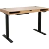 Biurko elektryczne 120 cm na metalowych nogach BEDI dąb naturalny MDF Biurko elektryczne 120 cm na metalowych nogach BEDI dąb naturalny MDF