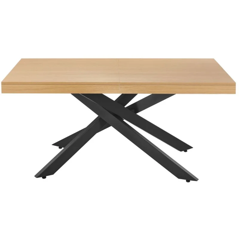 Industrialny stół rozkładany 160-240x90 cm na metalowych nóżkach FIX dąb naturalny Industrialny stół rozkładany 160-240x90 cm na metalowych nóżkach FIX dąb naturalny