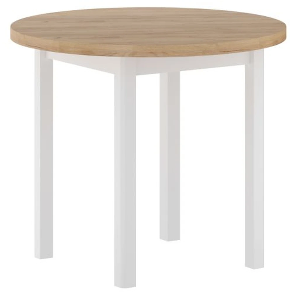 Stół okrągły 80 cm do kawalerki TOX loftowy Stół okrągły 80 cm do kawalerki TOX skandynawski